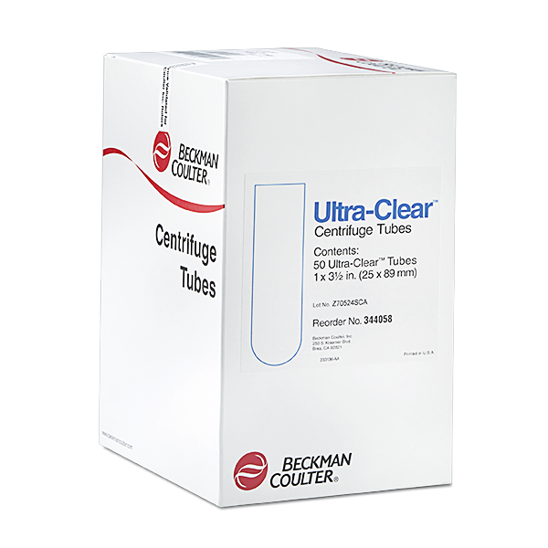 344058-38.5 mL Open-Top Thinwall Ultra-Clear Tube, 25 x 89mm - 50Pk_1